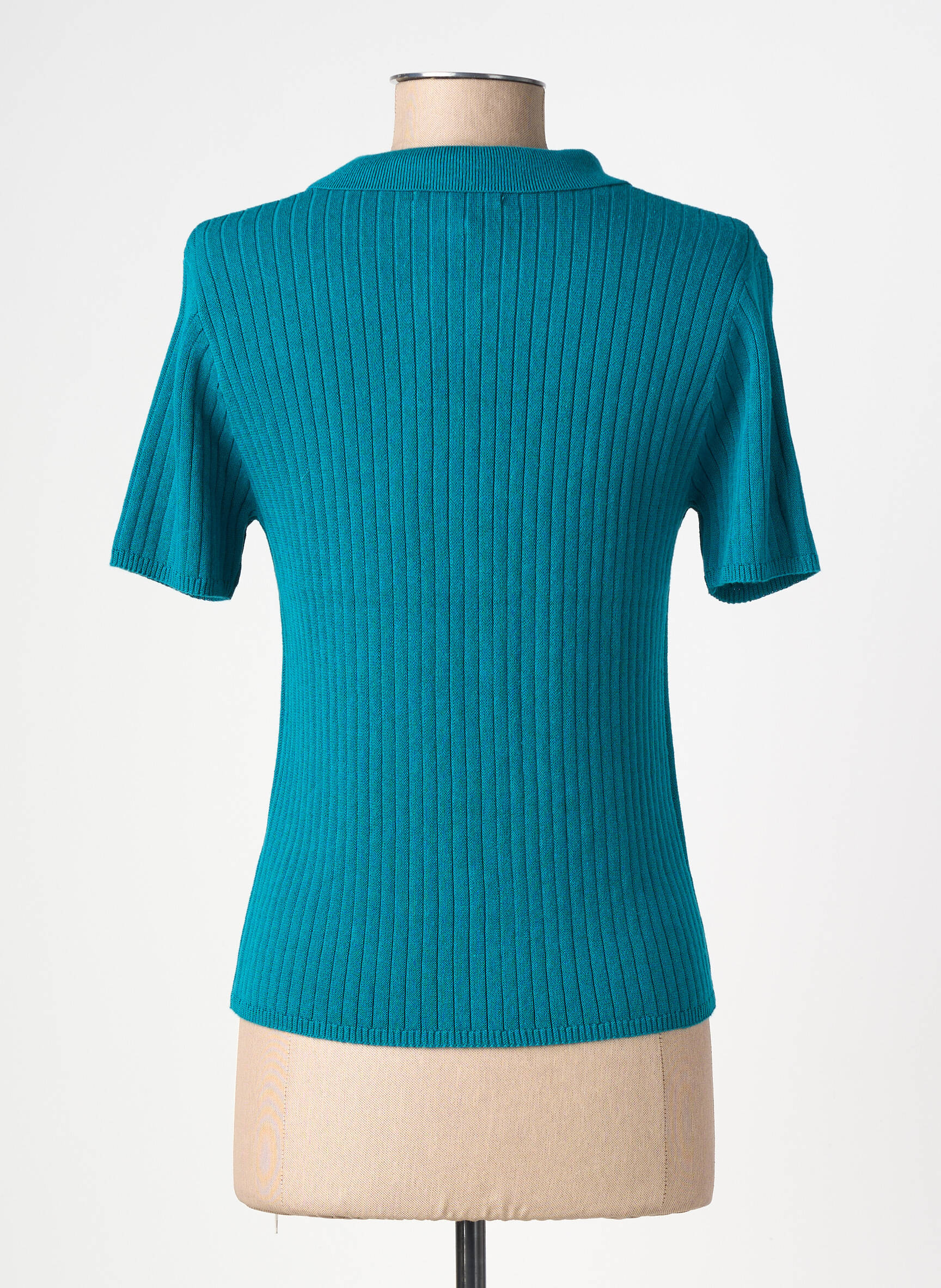 Gilet manches courtes maille tricot vert RAGWEAR femme