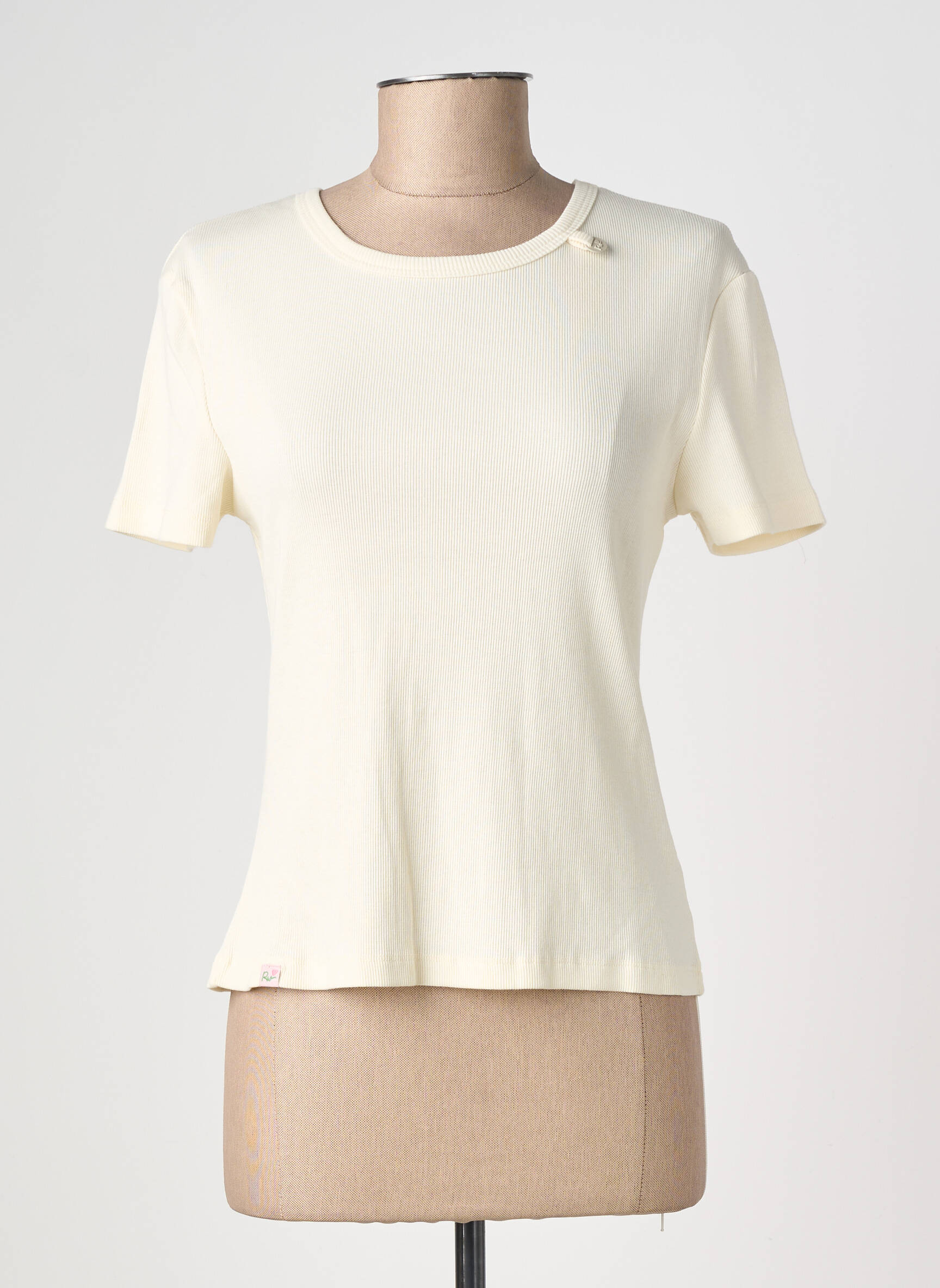 T-shirt stretch manches courtes beige RAGWEAR femme