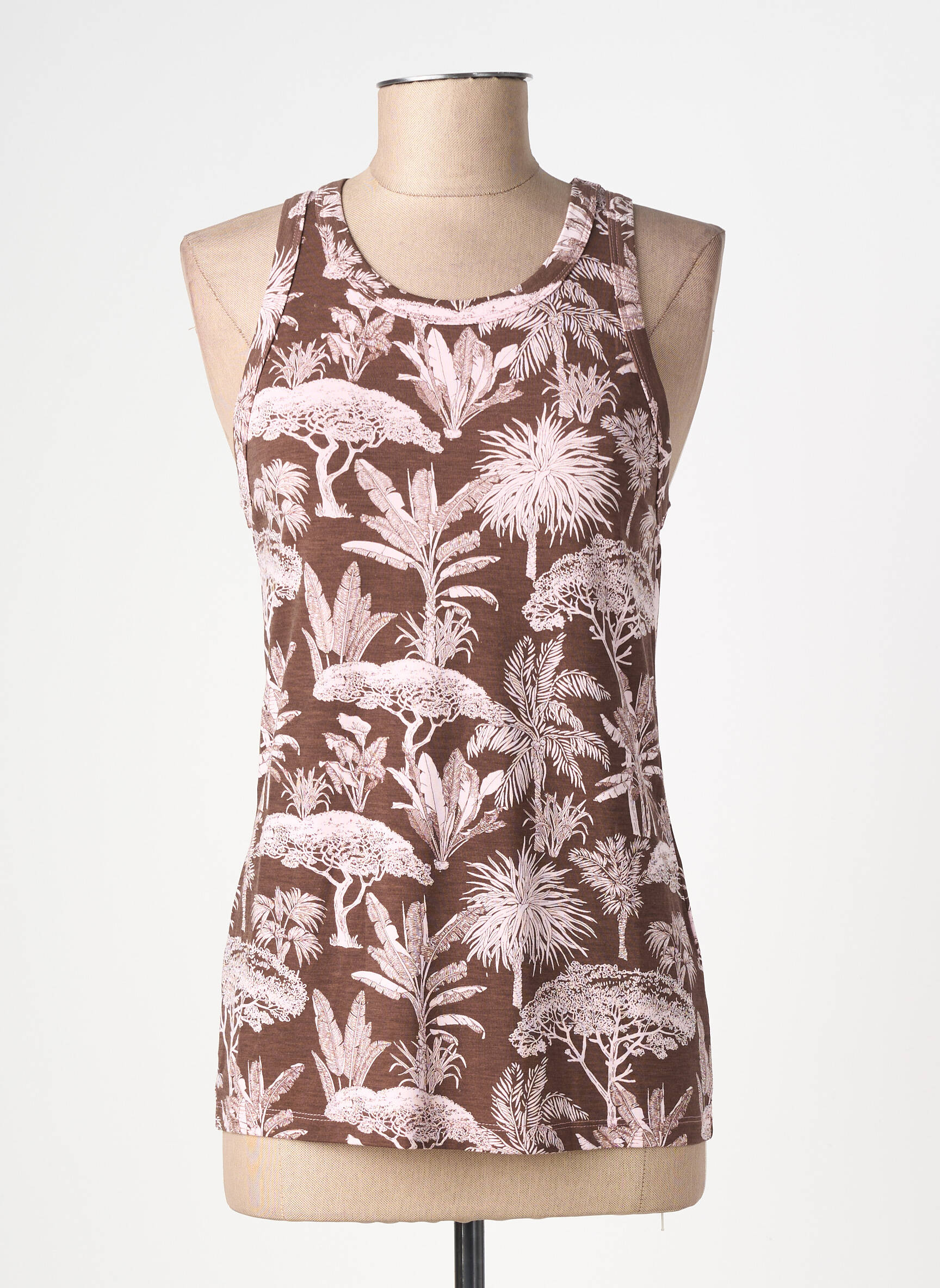 Débardeur stretch sans manche marron RAGWEAR femme