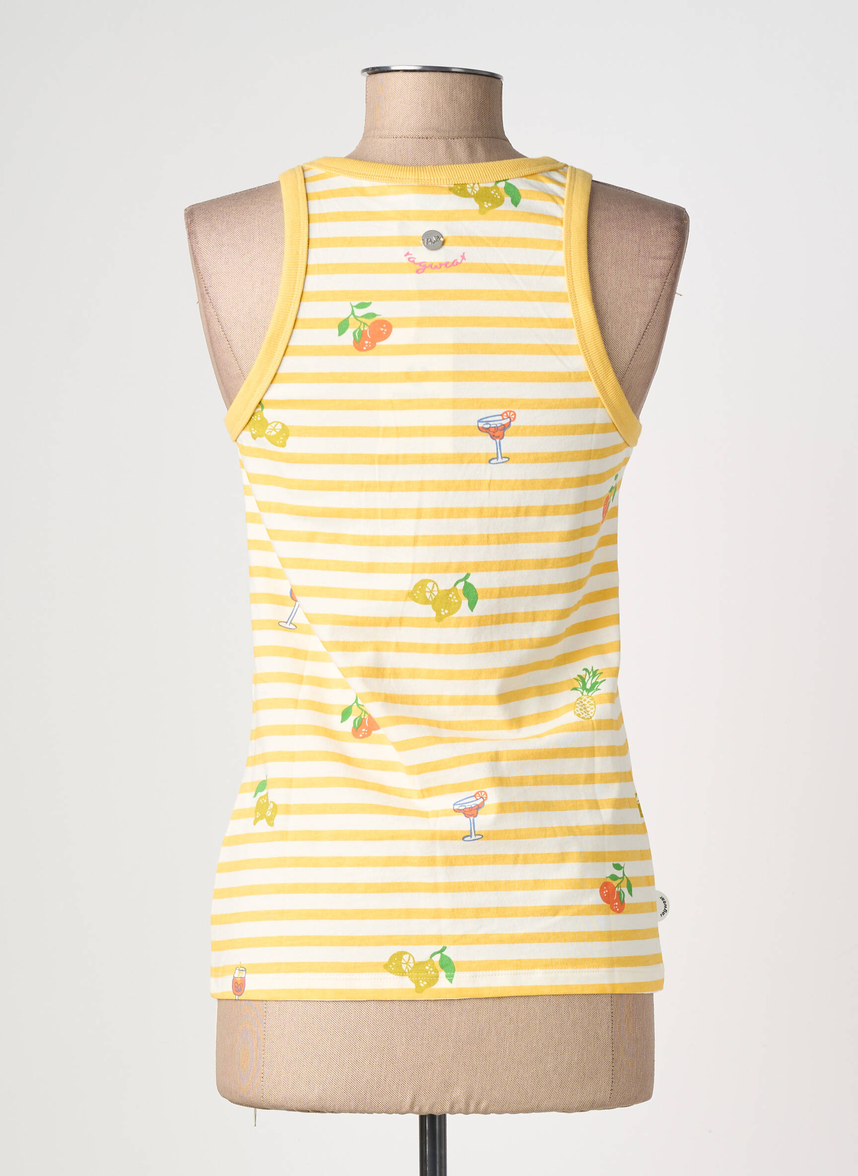 Débardeur stretch sans manche jaune RAGWEAR femme