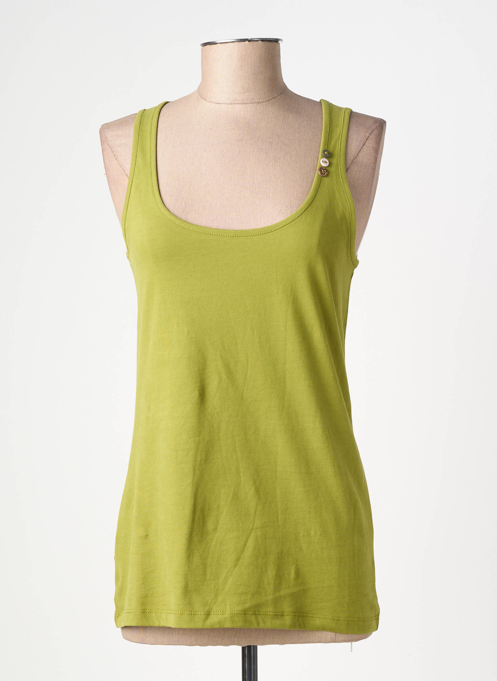 Débardeur coupe ajustée sans manche vert RAGWEAR femme