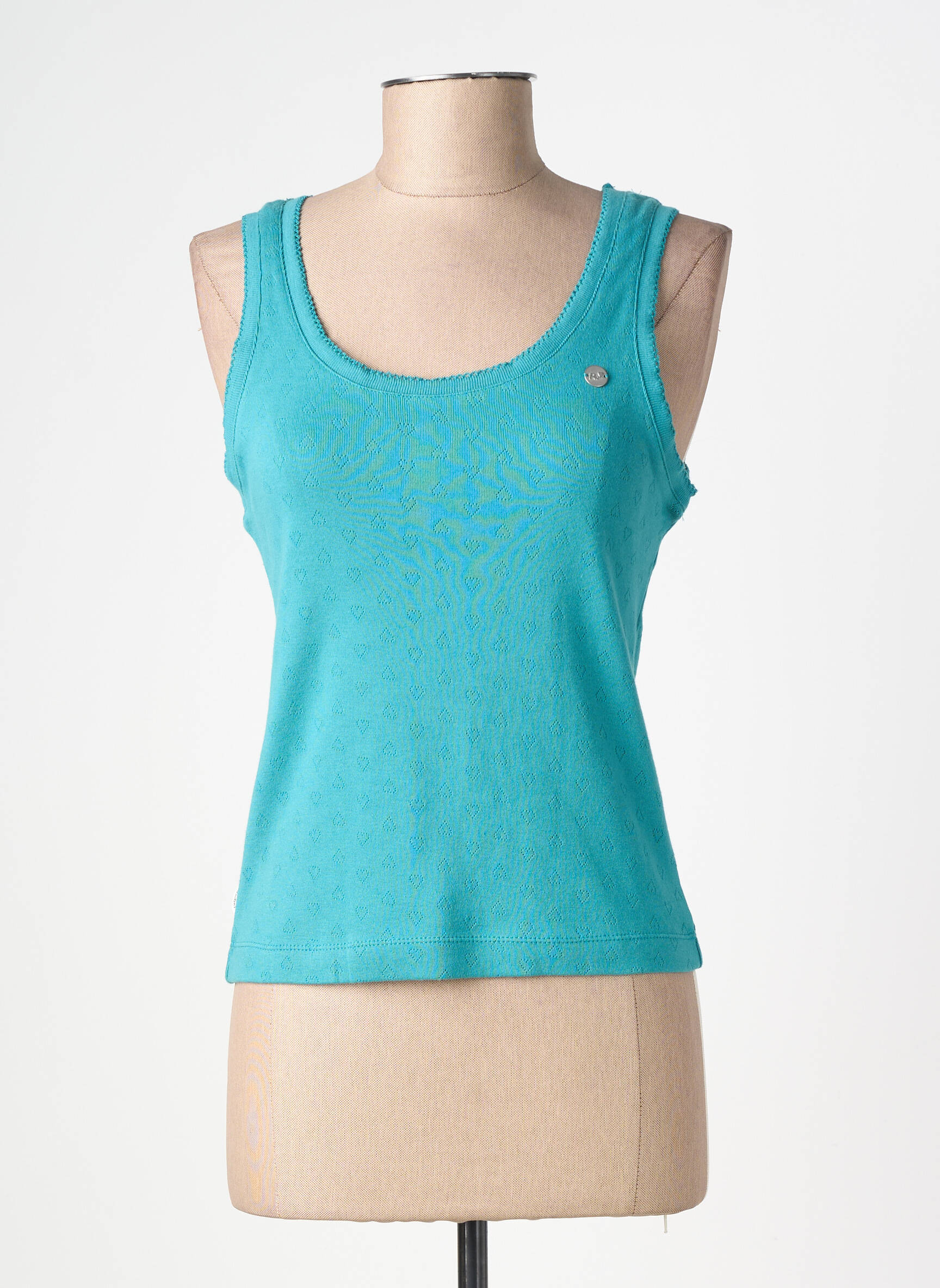 T-shirt stretch fines bretelles vert RAGWEAR femme