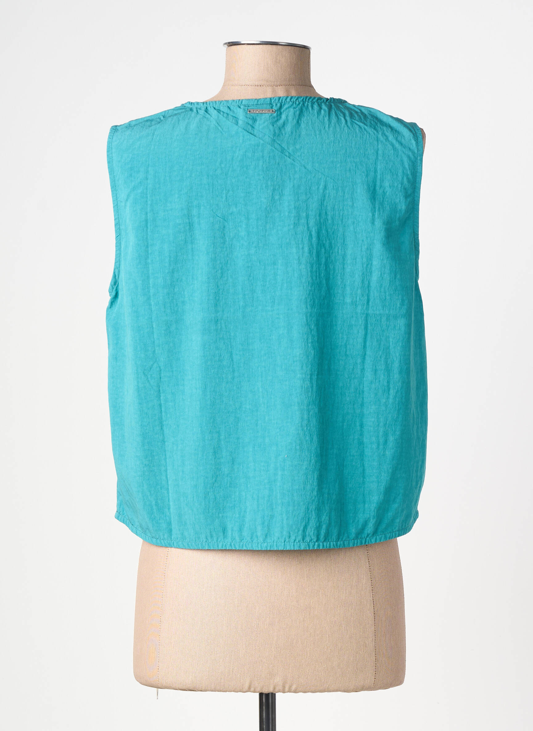 Blouse col rond sans manche vert RAGWEAR femme