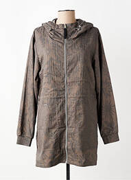 Coupe-vent manches longues a capuche marron RAGWEAR femme