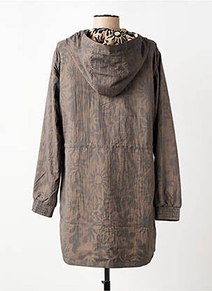 Coupe-vent manches longues a capuche marron RAGWEAR femme