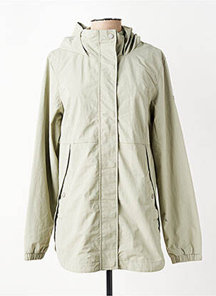 Imperméable manches longues a capuche vert RAGWEAR femme