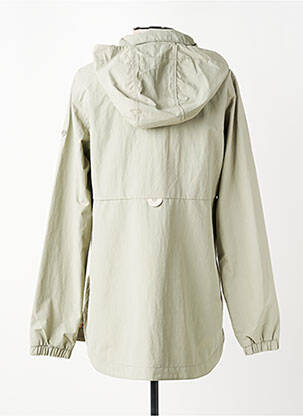 Imperméable manches longues a capuche vert RAGWEAR femme