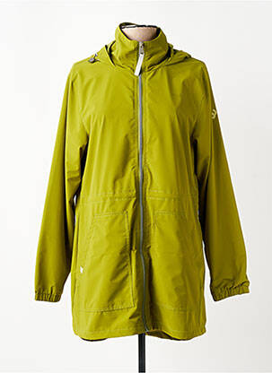 Imperméable fermeture zippée sur le devant a capuche vert RAGWEAR femme