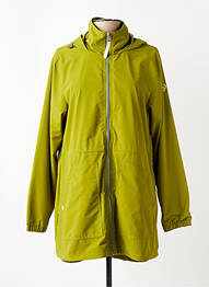 Imperméable fermeture zippée sur le devant a capuche vert RAGWEAR femme