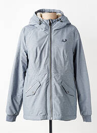 Doudoune manches longues a capuche bleu RAGWEAR femme