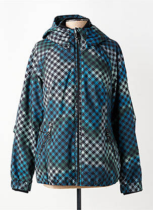 Doudoune poches a capuche bleu RAGWEAR femme