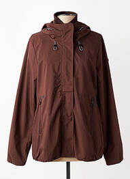 Coupe-vent manches longues a capuche marron RAGWEAR femme