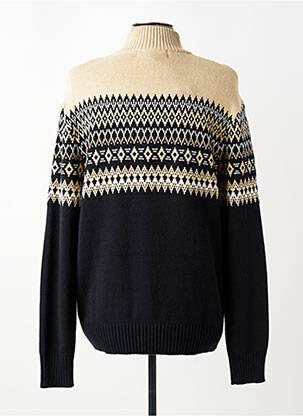 Pull tissage jacquard manches longues noir RAGWEAR homme