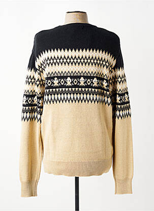 Pull tissage jacquard manches longues beige RAGWEAR homme