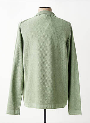 Pull col polo manches longues vert RAGWEAR homme