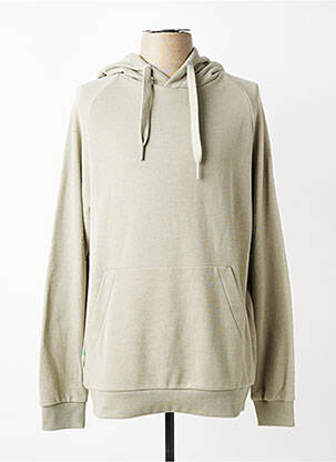 Sweat-shirt à capuche tissage jersey manches longues vert RAGWEAR homme