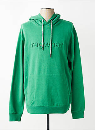 Sweat-shirt à capuche tissage jersey manches longues vert RAGWEAR homme