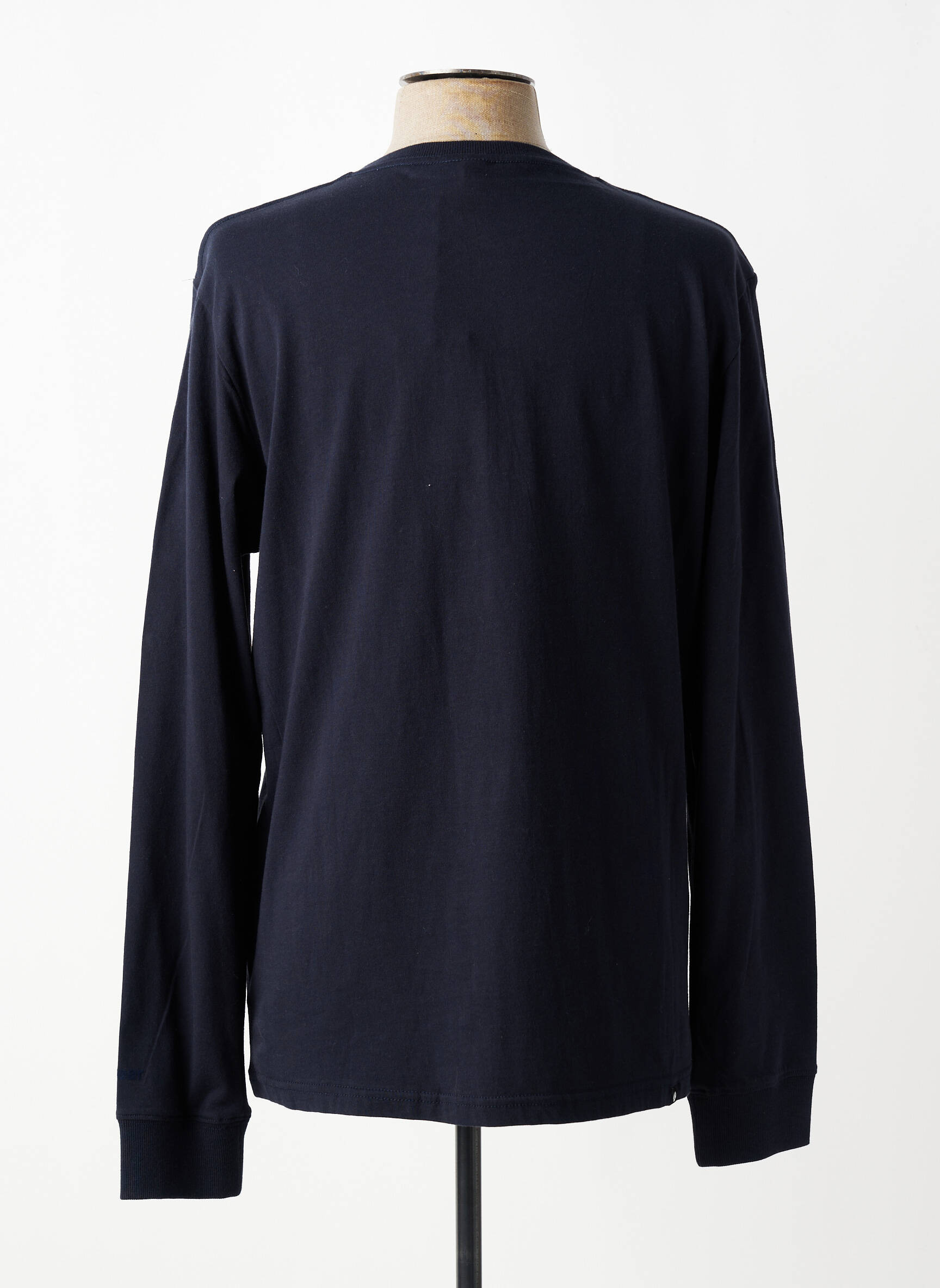 T-shirt col tunisien manches longues noir RAGWEAR homme