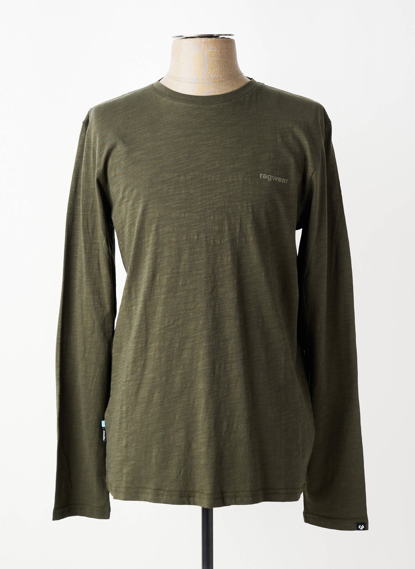 T-shirt coupe cintrée manches longues vert RAGWEAR homme