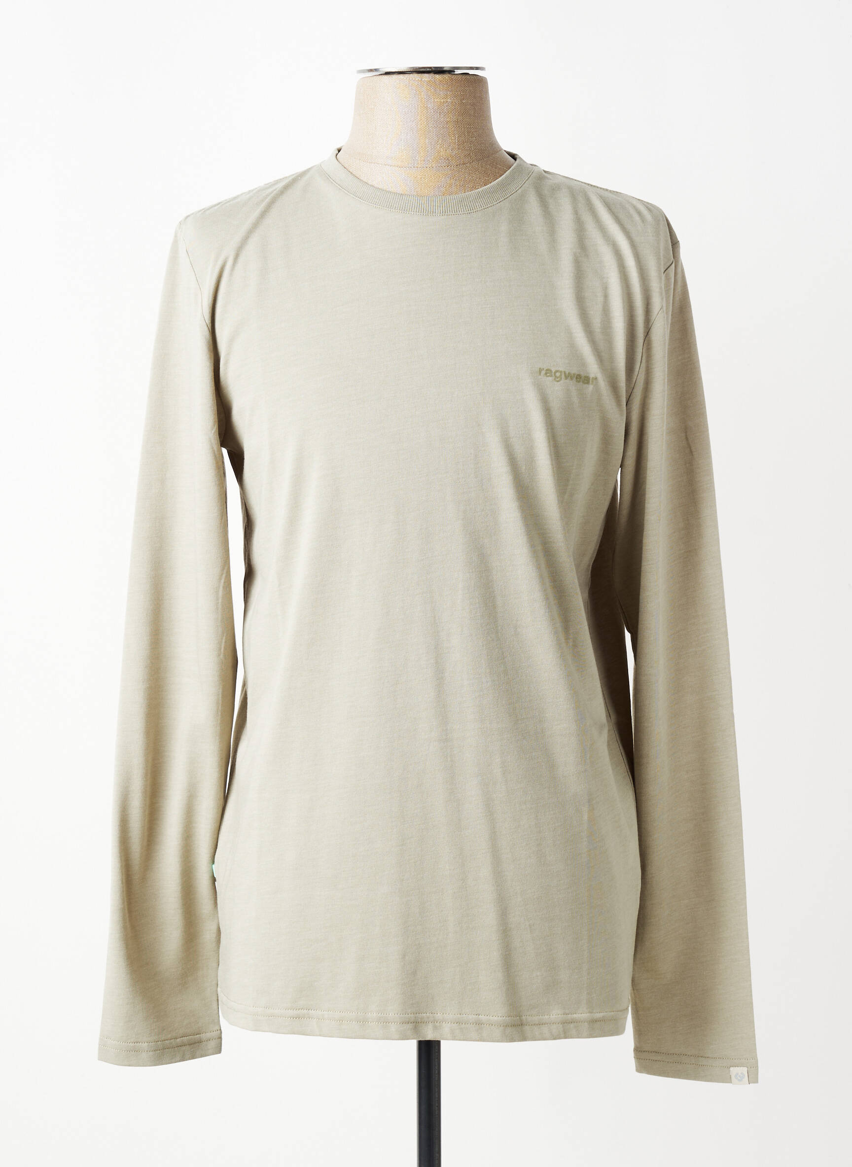 T-shirt coupe cintrée manches longues vert clair RAGWEAR homme