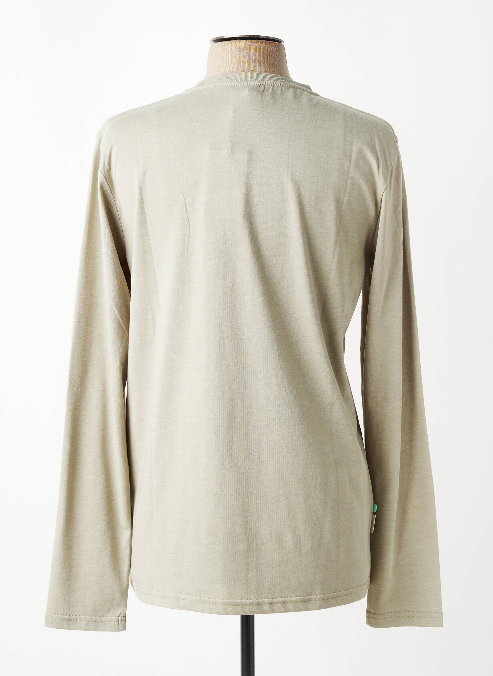 T-shirt coupe cintrée manches longues vert clair RAGWEAR homme