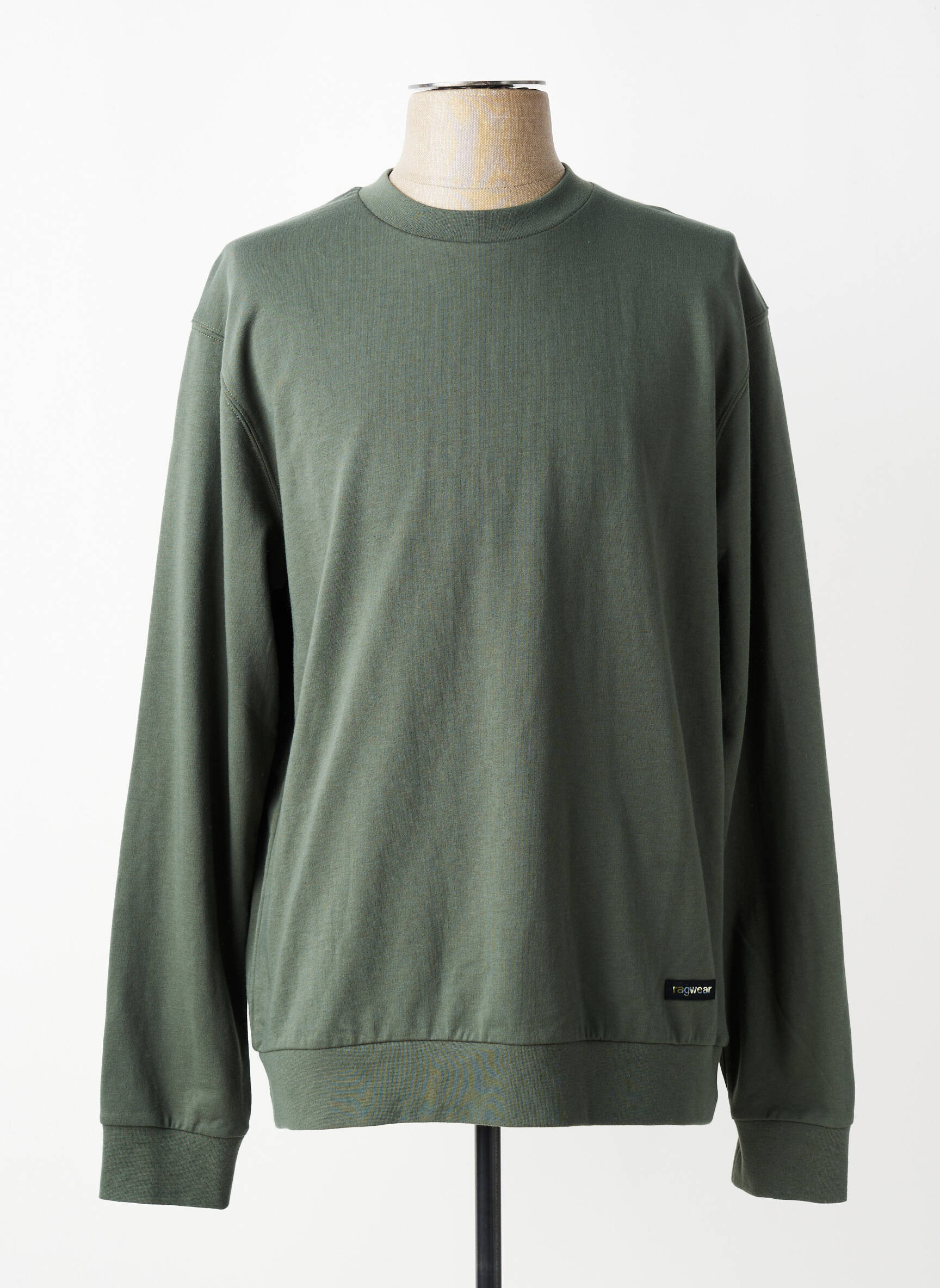 Sweat-shirt stretch manches longues vert RAGWEAR homme