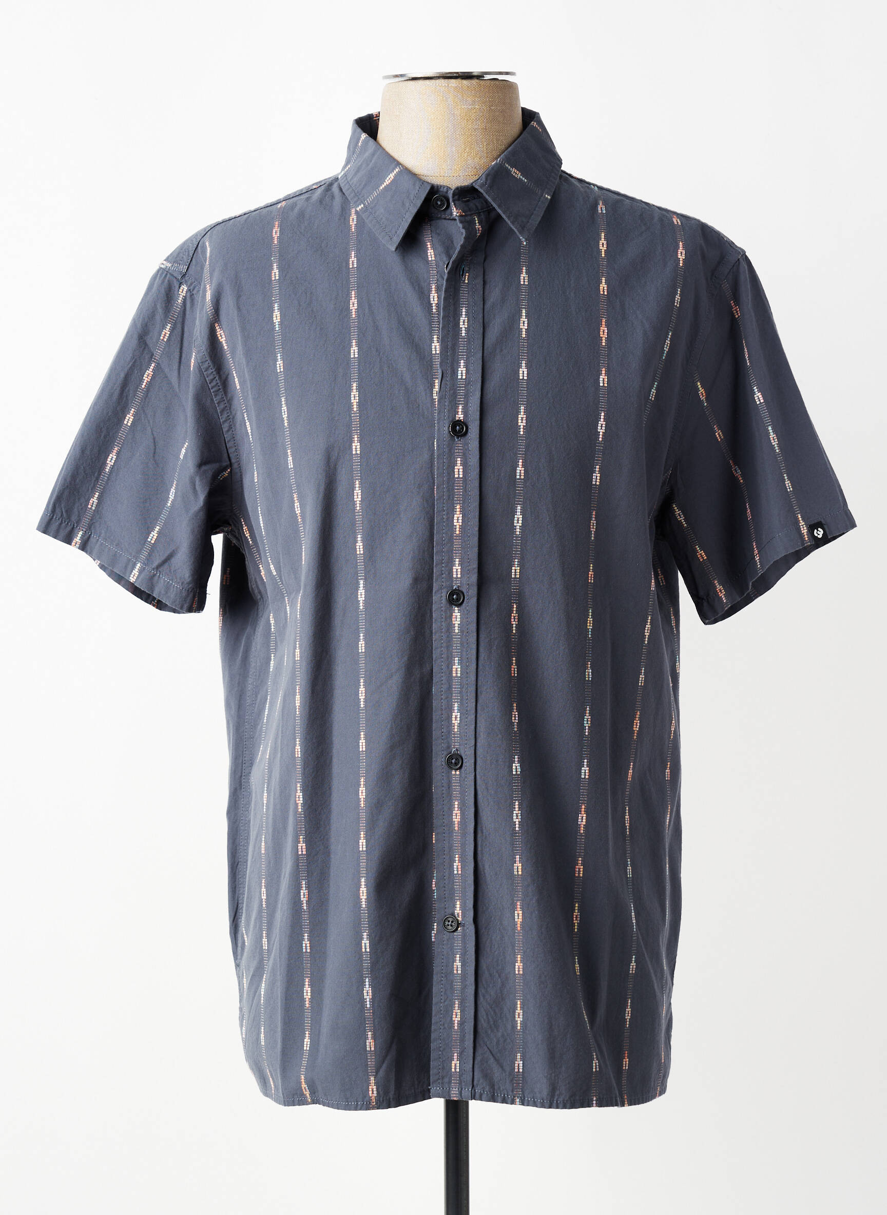 Chemise manches courtes coupe cintrée gris RAGWEAR homme
