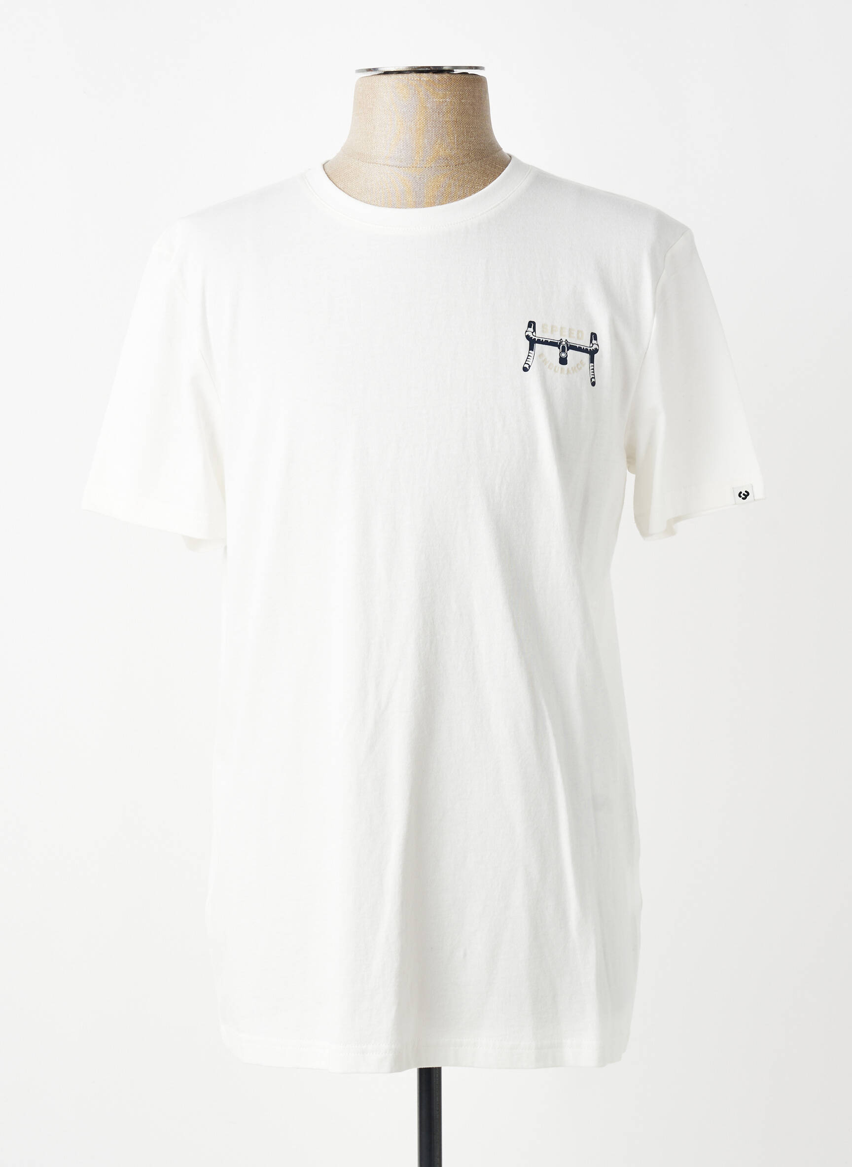 T-shirt coupe cintrée manches courtes blanc RAGWEAR homme