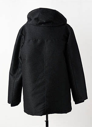 Parka poignets bords-côtes a capuche noir RAGWEAR homme