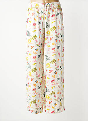 Pantalon large tissage popeline taille normale beige RAGWEAR femme