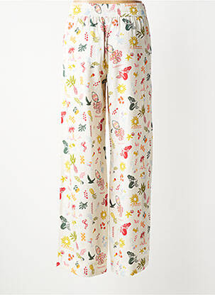 Pantalon large tissage popeline taille normale beige RAGWEAR femme