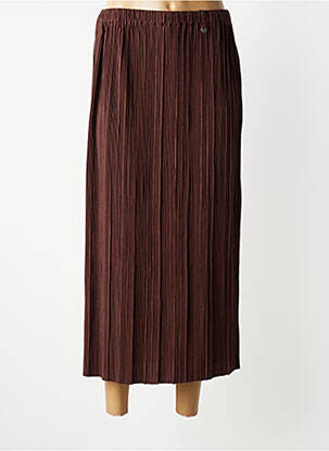 Jupe longue coupe fluide marron 2707 TJUGOSJUNOLLSJU femme