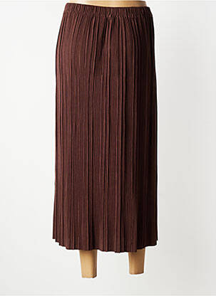 Jupe longue coupe fluide marron 2707 TJUGOSJUNOLLSJU femme