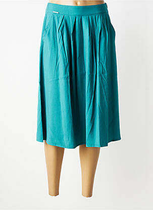 Jupe mi-longue fermeture zip latéral vert RAGWEAR femme