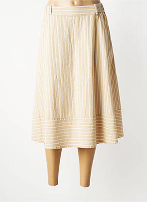 Jupe mi-longue coupe évasée beige RAGWEAR femme