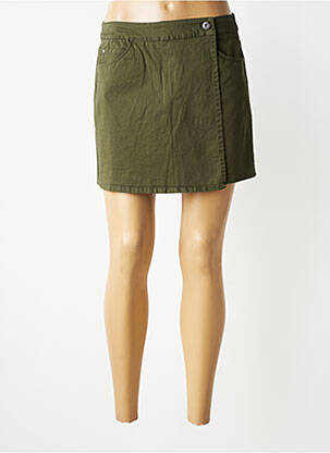 Jupe short tissage popeline vert RAGWEAR femme