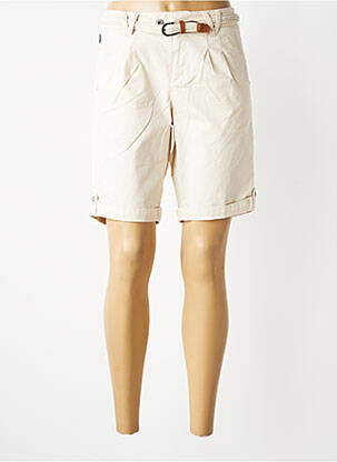 Bermuda taille à pinces taille normale beige RAGWEAR femme