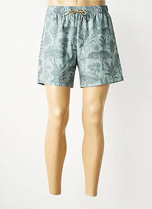 Short de bain imprimé tie and dye vert RAGWEAR homme