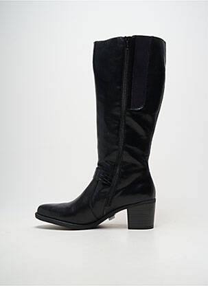 Bottes matière lisse talon de 4 à 6cm noir RIEKER femme