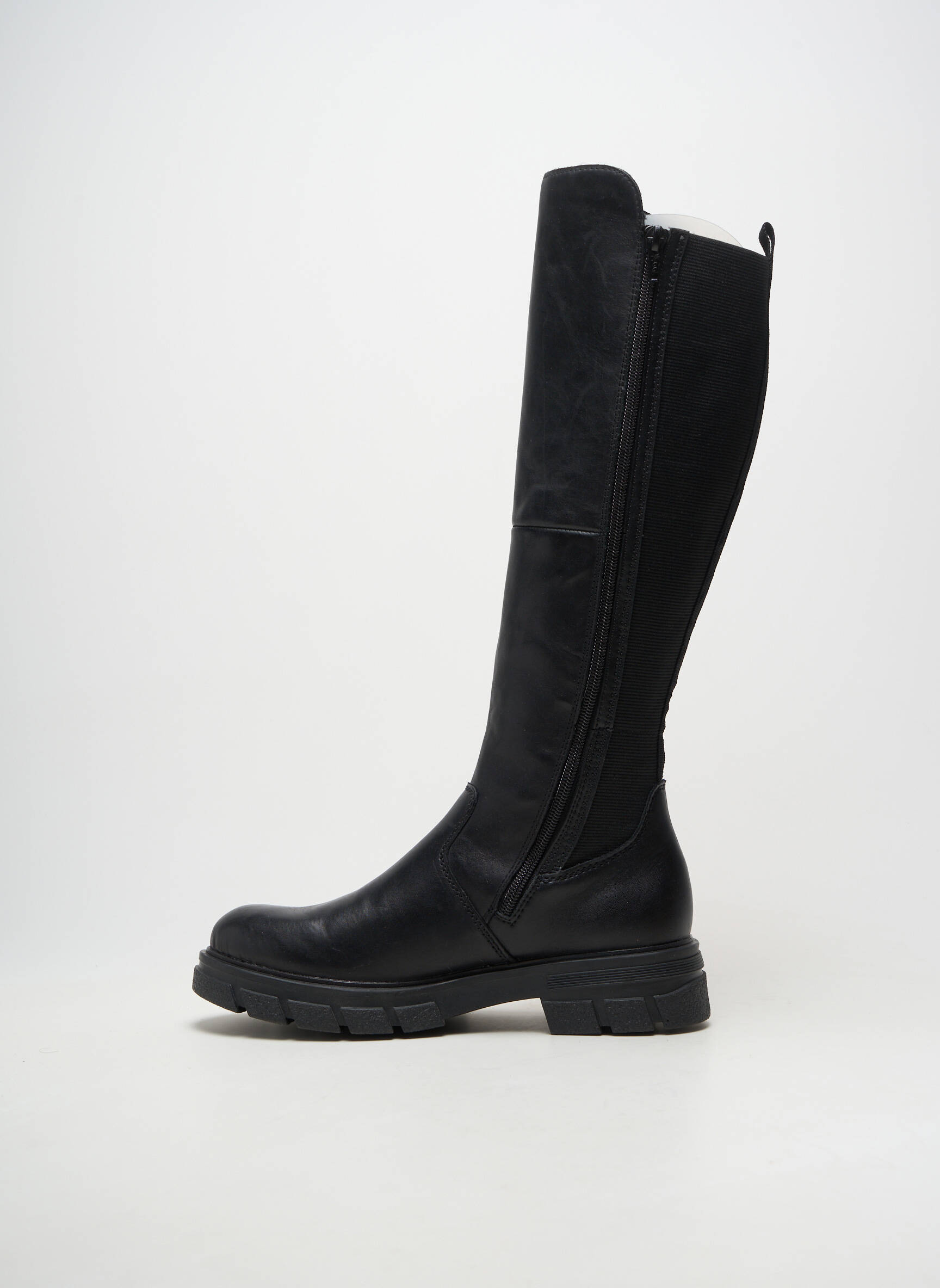 Bottes matière lisse talon de 4 à 6cm noir RIEKER femme