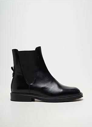 Bottines/boots matière lisse talon plat jusqu'à 3cm noir WONDERS femme