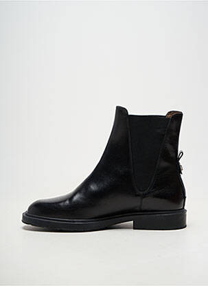 Bottines/boots matière lisse talon plat jusqu'à 3cm noir WONDERS femme