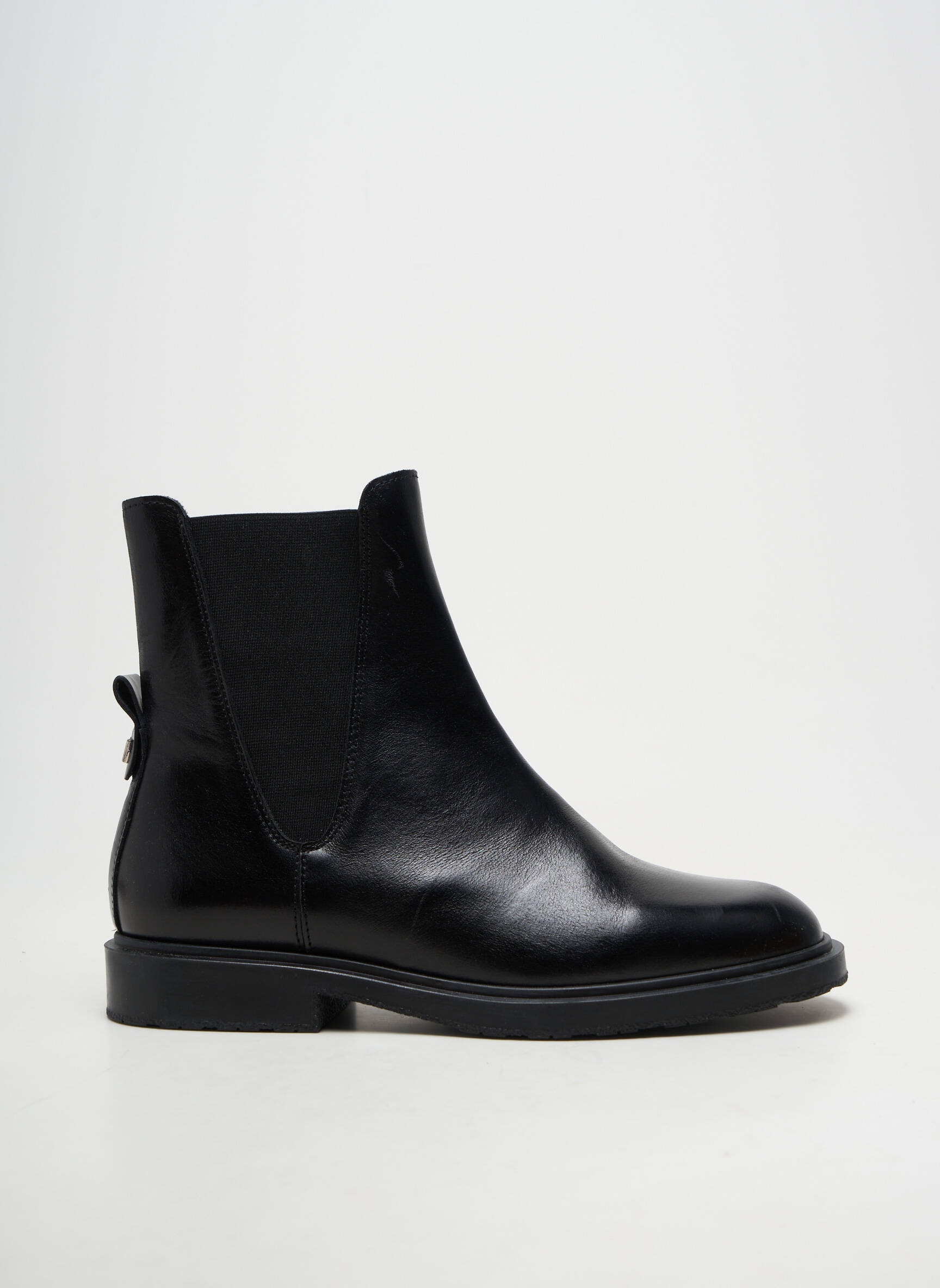 Bottines/boots matière lisse talon plat jusqu'à 3cm noir WONDERS femme