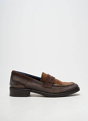Mocassins bout rond talon de 4 à 6cm marron FLUCHOS femme