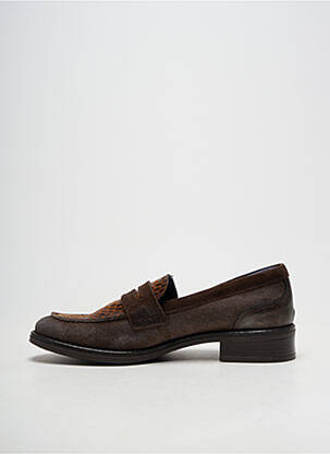 Mocassins bout rond talon de 4 à 6cm marron FLUCHOS femme