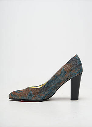 Escarpins talon bottier talon de 7 à 9cm bleu AZUREE femme