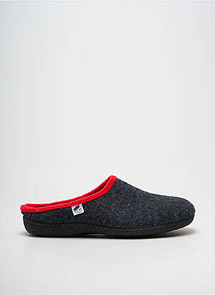 Chaussons/pantoufles bout rond bout rond gris LA BANDE À MICH' homme