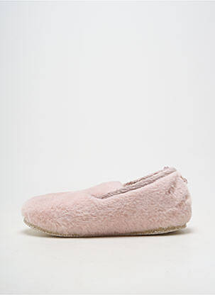 Chaussons/pantoufles bout rond talon plat jusqu'à 3cm rose CHAUSSE MOUTON femme