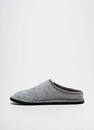 Chaussons/pantoufles bout rond talon plat jusqu'à 3cm gris CHAUSSE MOUTON femme