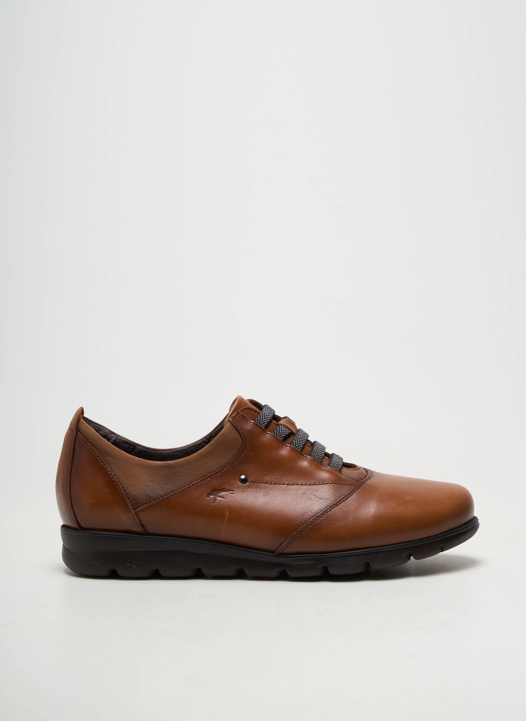 Derbies matière lisse talon plat jusqu'à 3cm marron FLUCHOS femme